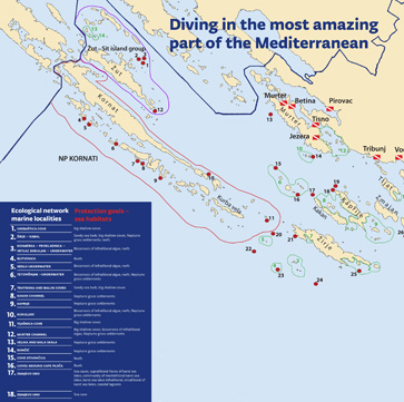 Diving guide - map